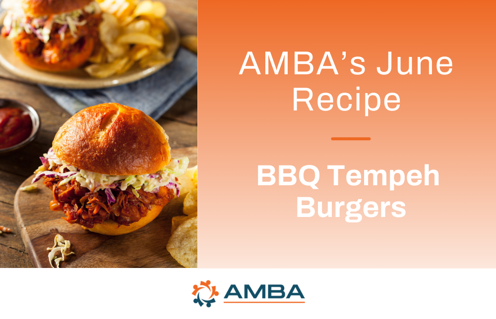 AMBA’s June Recipe: BBQ Tempeh Burgers Image